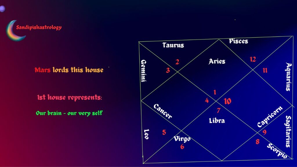 1st house significance & representations