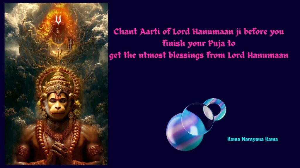 Hanuman ji ki aarti lyrics in English