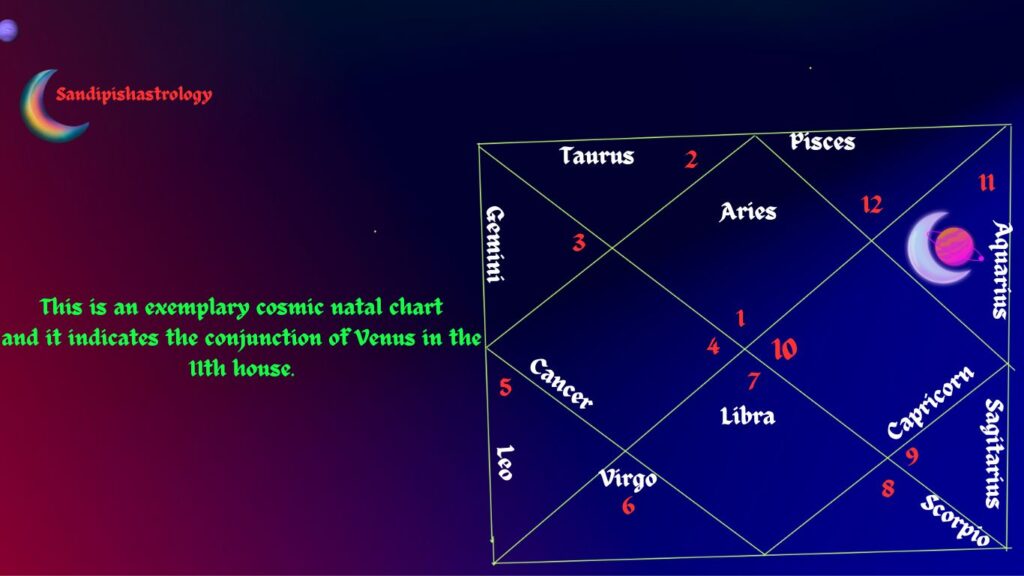 Moon venus conjunction in the 11th house